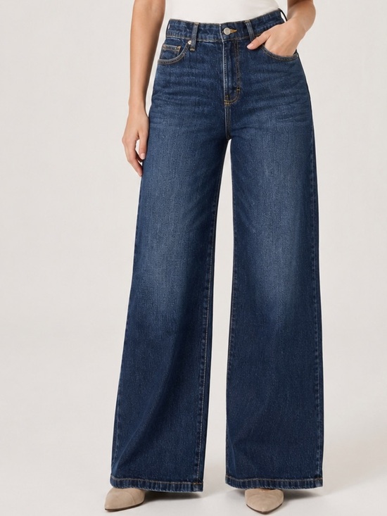 Free Assembly Denim - NWT Free Assembly High Rise Wide Leg Jeans Size 2 Dark Indigo
